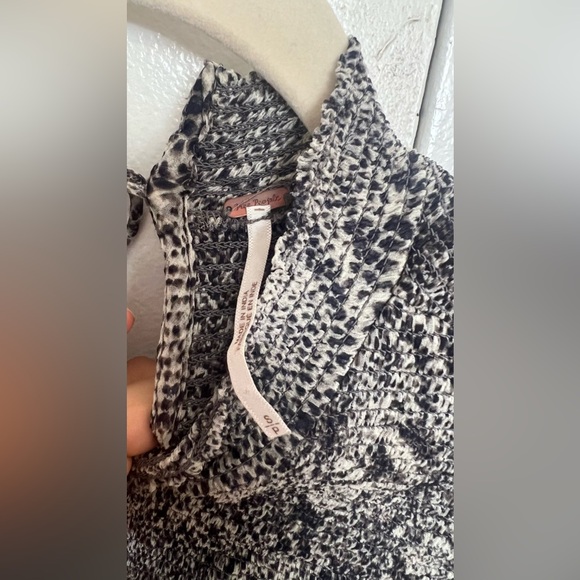Free People Snake Print Sheer Blouse - Picture 5 of 5